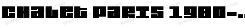 Chalet Paris 1980字体转换